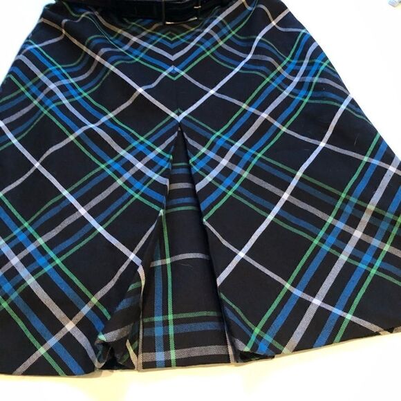 Nine and Company Skirt Petite 8P Black with geometric design - Picture 6 of 9